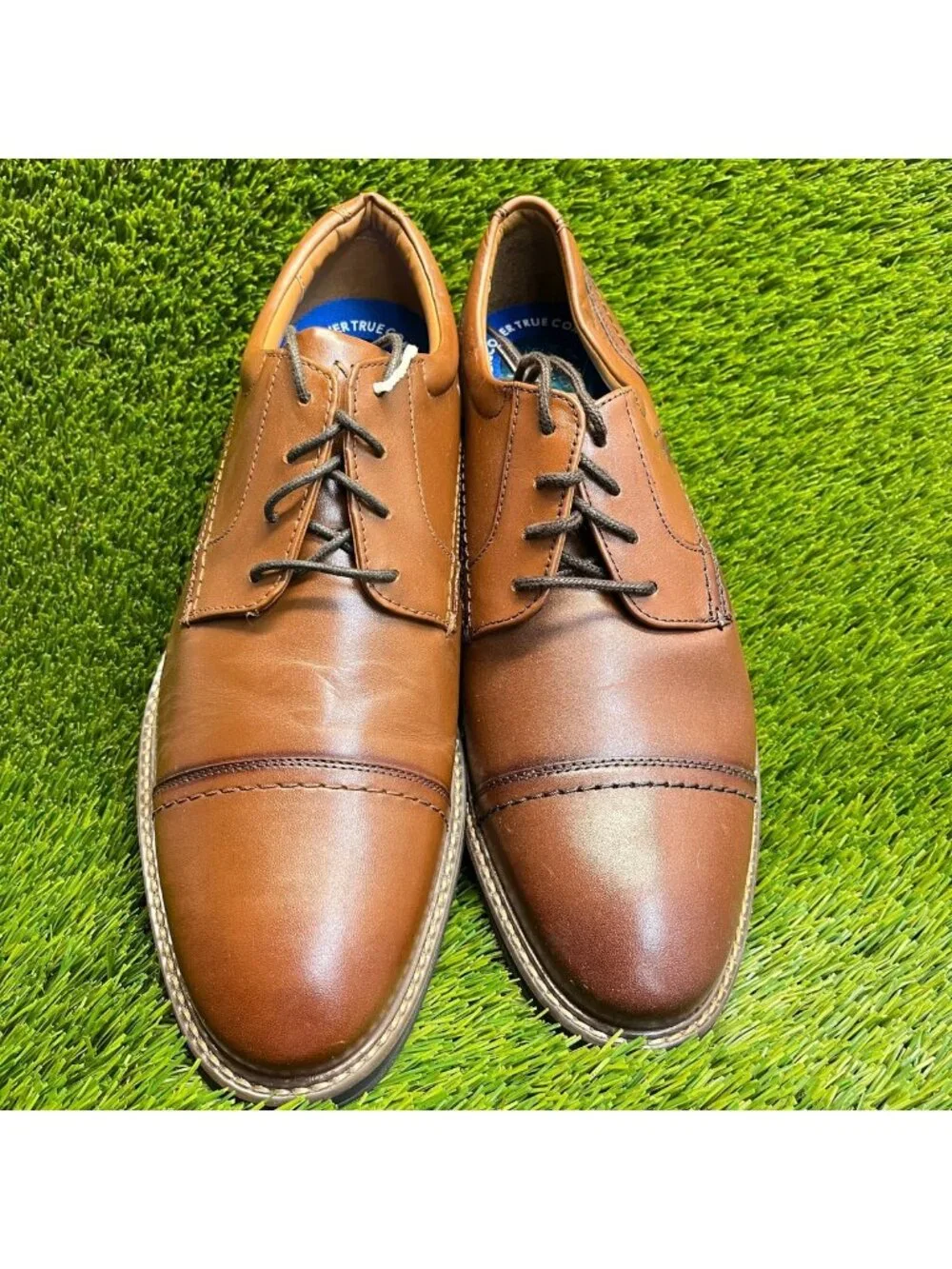Nunn Bush Westfield Mens Size 11.5 Brown Classic Cap Toe Oxford Dress Shoes